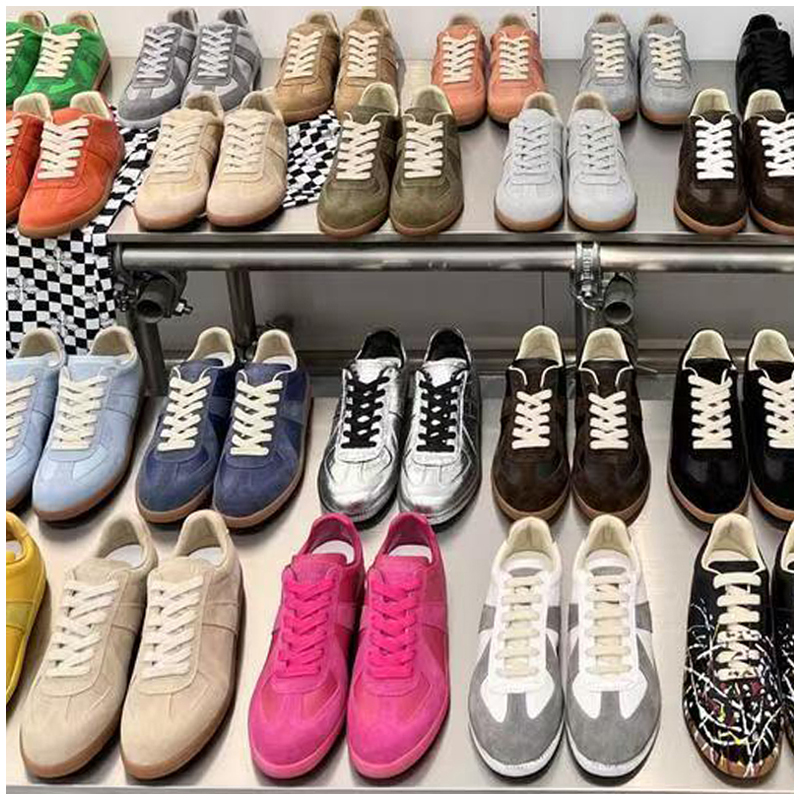MM6 Gats shoe 6 Gat Sneaker Margielagats Scarpe Women Runner Replicate Suede Flat Foam Casual Black White Trainer Mens Designer Shoes juve jnr redsh