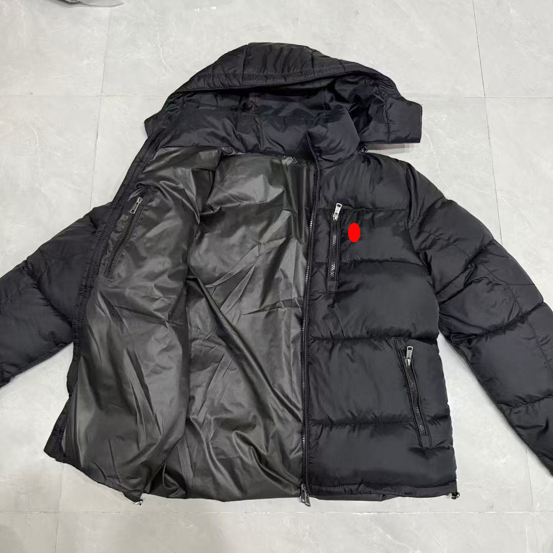 POLO Puffer Jacket Winter Down Hooded Coat Small Horse Embroidery Designer Men's Jacket Winter Warmth Thick Cotton Coat