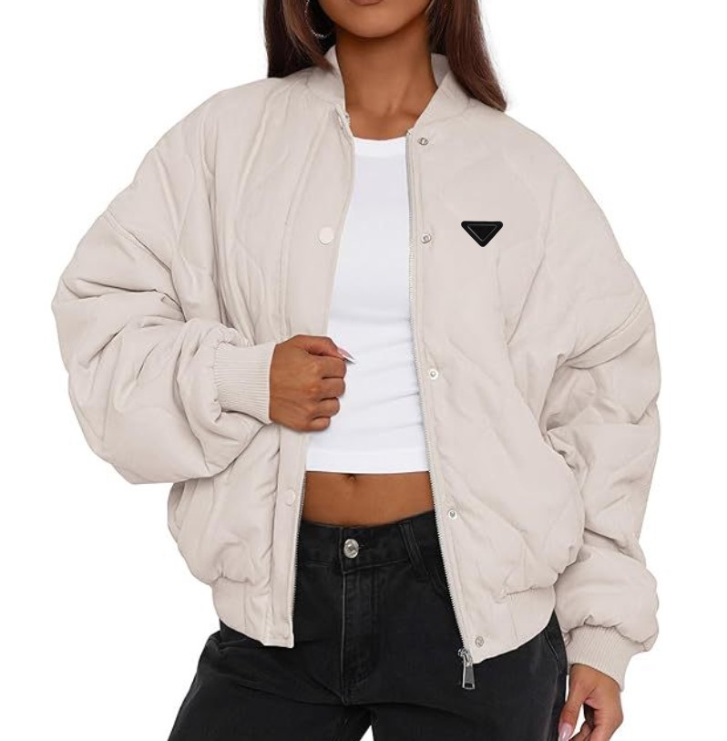 Woman Designer jacket fashion zipper women puffer jacket autumn and winter Luxury baseball jacket Classic Retro Loose women's cotton jacket