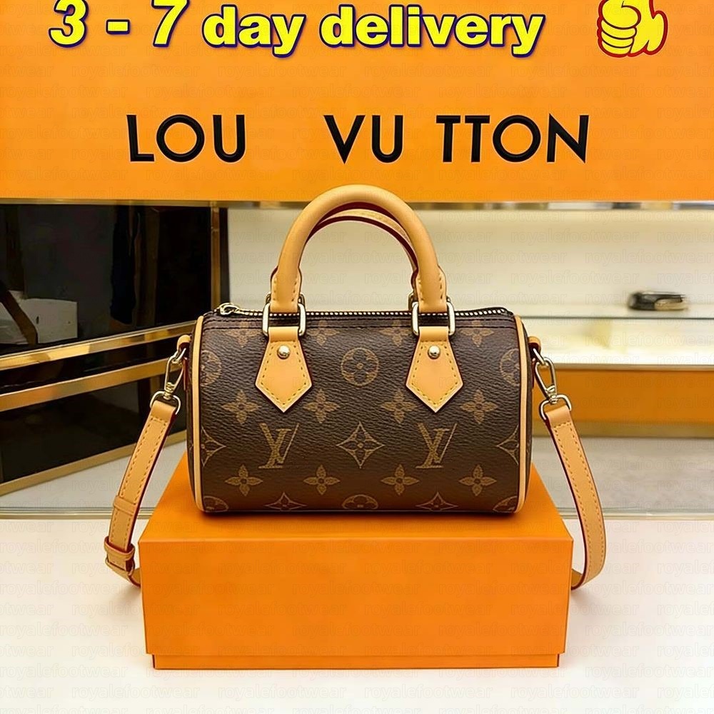 Top quality 1:1 speedybagss Womens shoulder crossbody bag designer handbag mirror quality luxury Bandouliere bag Monogram Classic Flower Checked Pil