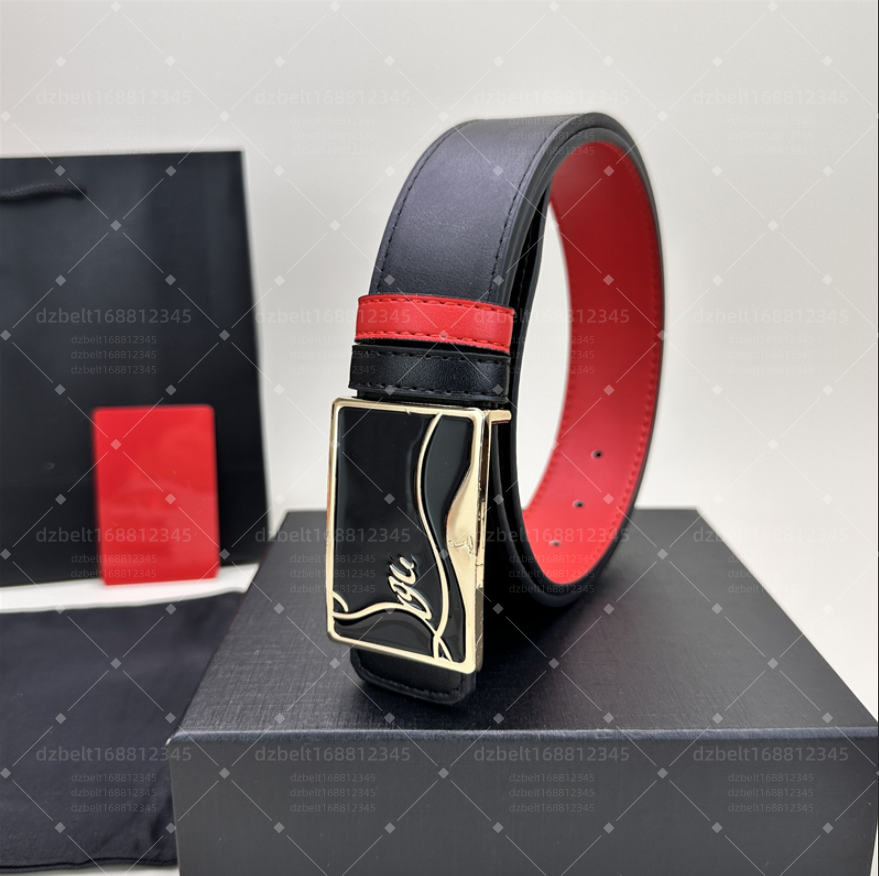 Belts for men designer Luxury brand Belt womens belts Luxury fashion belt Black -button pattern leather with gift box High quality
