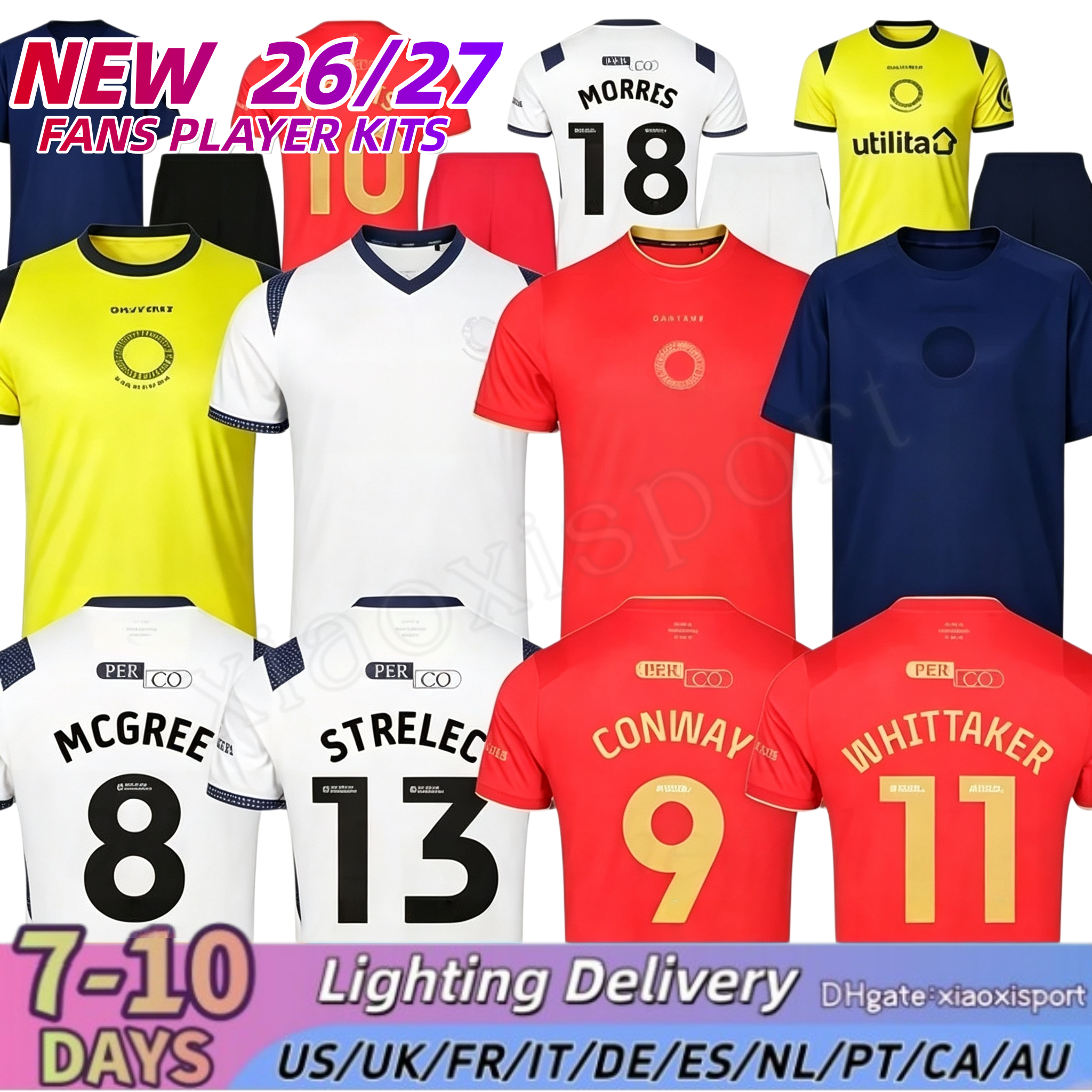Middlesbrough 26 27 jersey 2026 2027 home away soccer jerseys fans men kids football jersey shirts kit CLARKE HACKNEY McGREE LHEANACHO BURGZORG AZAZ
