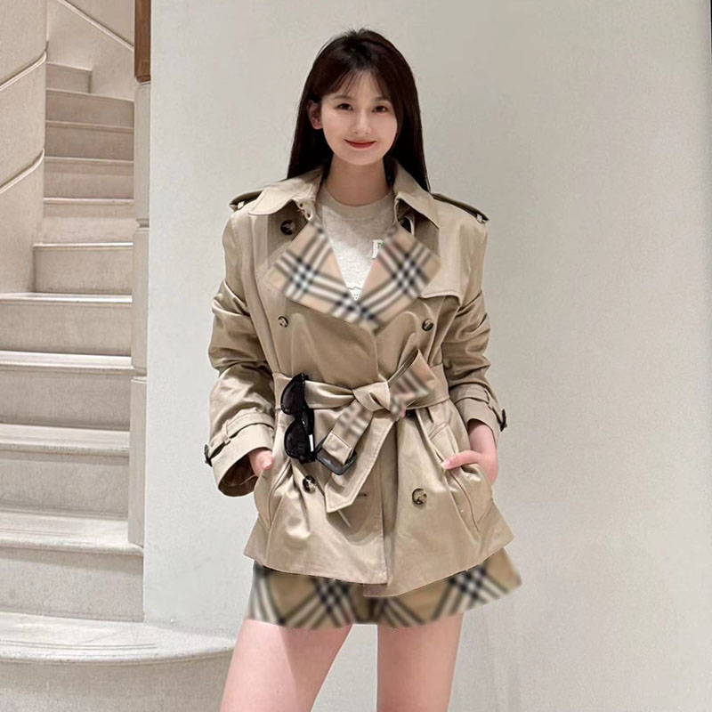 Designer Women's Trench Coat, Fashionable Trendy Outerwear, Retro Casual High-Quality Women's Jacket, Outerwear for Fall and Winter