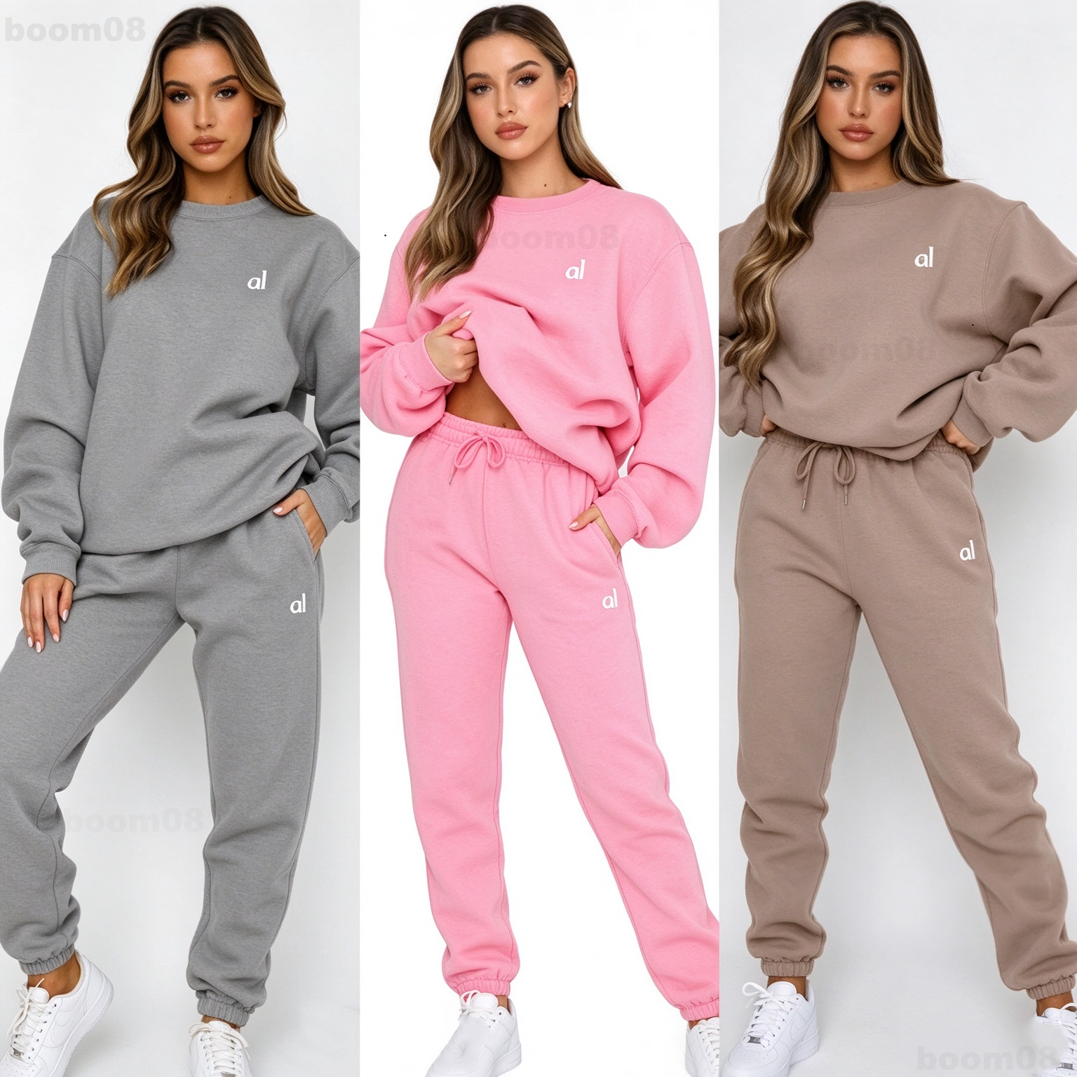 Aalloo Yoga Set alonesssweater Designer Womens Yoga Outfit Suit Tracksuits Letter Print Hoodie Set Autumn Set Sports Sweatshirt Sweatpants Two Piece