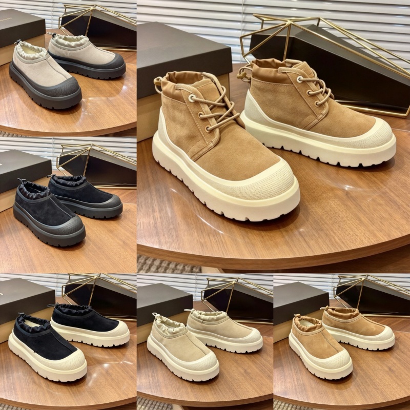 Designer Shoe Tasman Weather Hybrid Mens Womendesigner Boots Fleece Waterproof Suedechestnut Mustard Seed Black Winterslip On Shoes Ultra Mini Boots