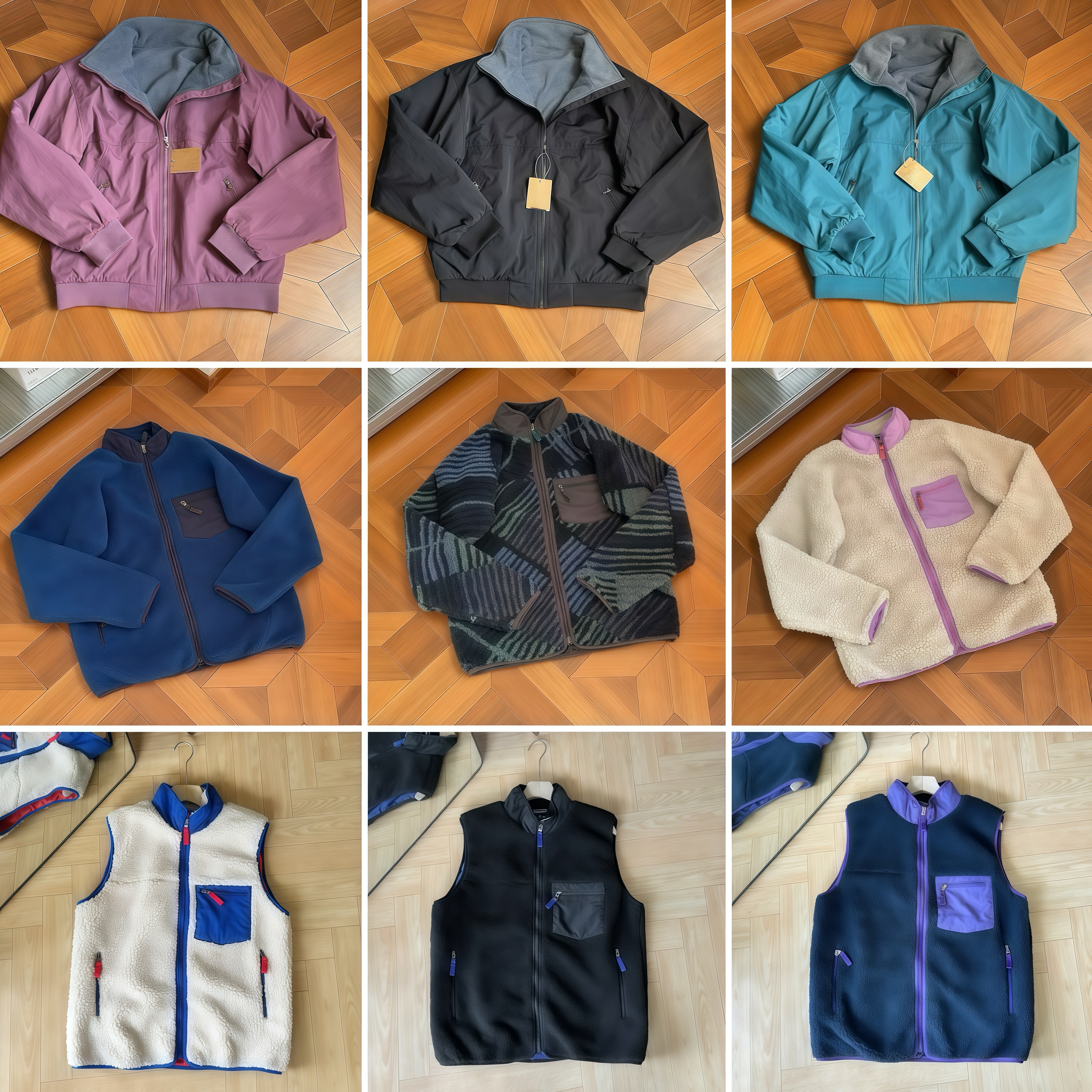 patapuffer jacket fleece zipper vest coats hoodie pants vest man and woman Cotton Hoodie top jacket thickened winter warm jacket high-quality cashme