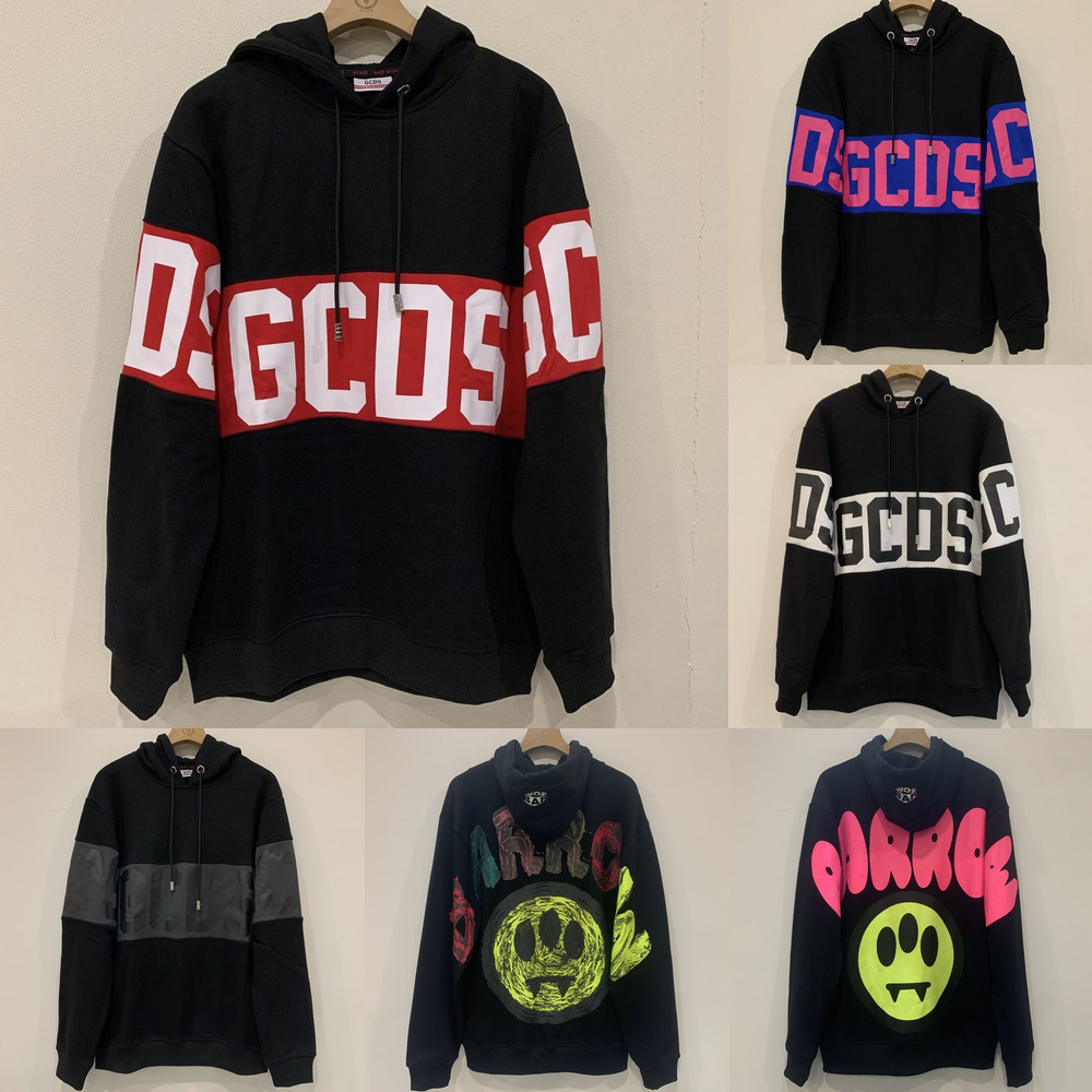 high quality Ins European and American fashion streetwear brand GCD pure cotton patchwork hoodie, loose fit, European sizes S, M, L, XL