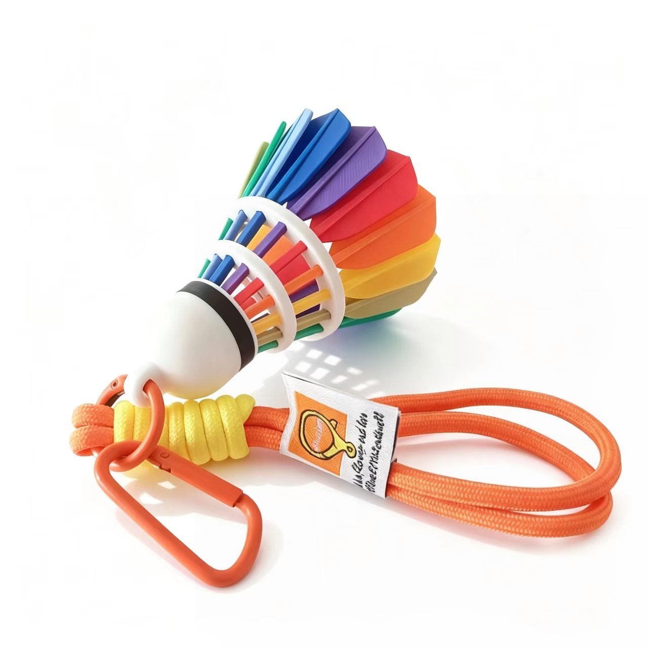 Porte-clés de Badminton arc-en-ciel créatif, mignon pendentif de sac de sport, haut niveau d'apparence, cadeau décoratif, petit Souvenir, vente e