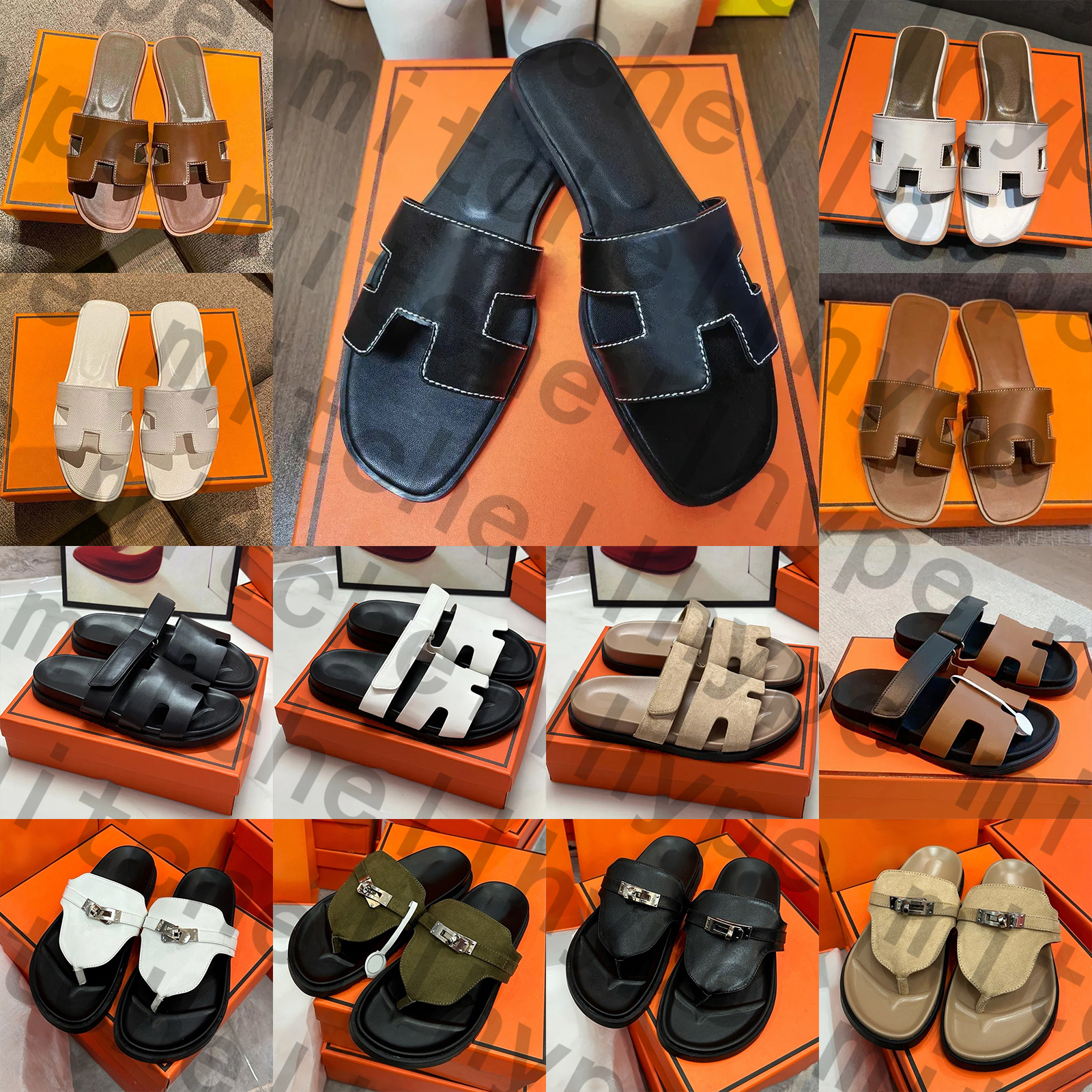 Free Shipping Designer hermeoran claquette femme sandals claquettes homme oran slides Chypre clogs heel slippers sliders shoes sandles men women cla