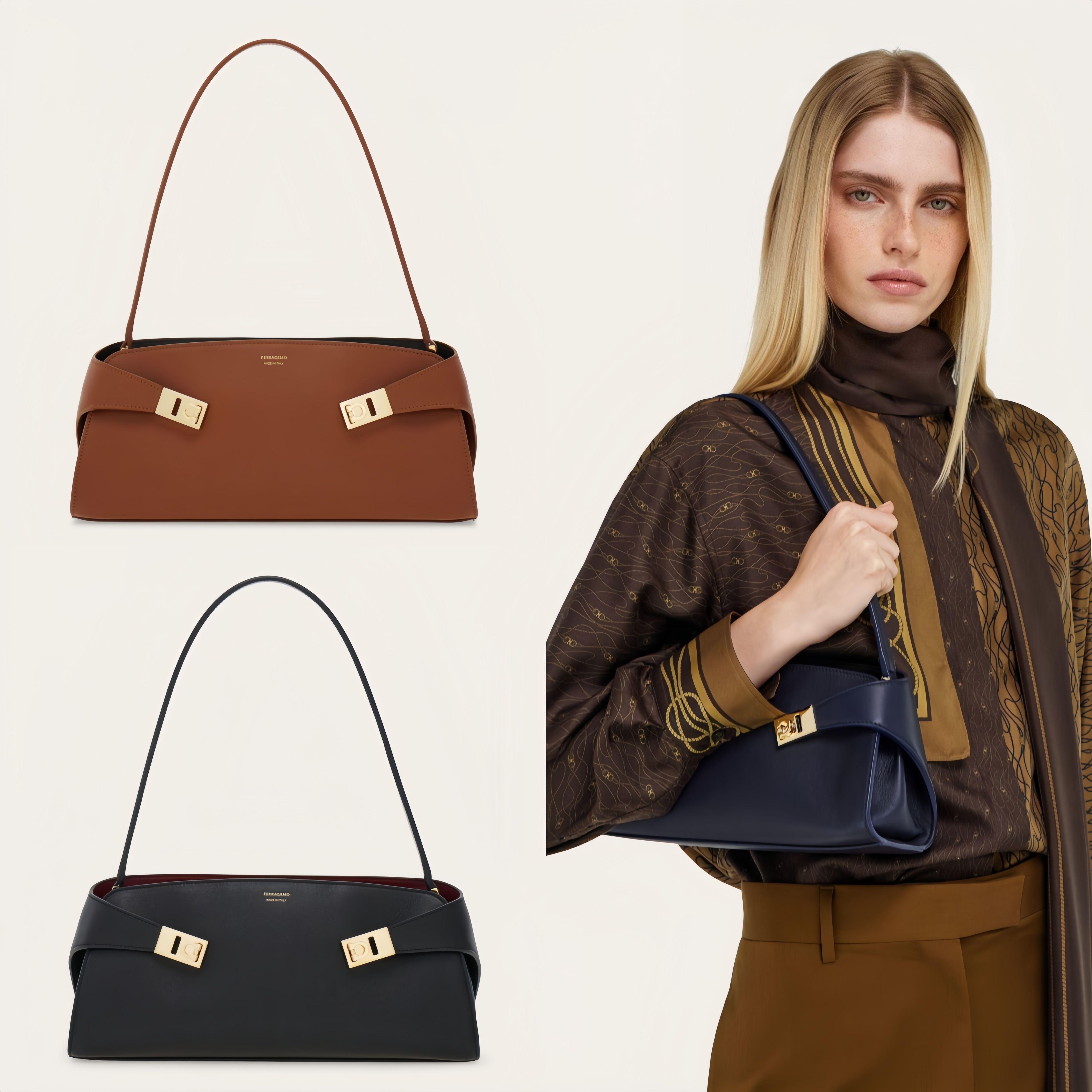 Woman Man gancini hug bag 10A Designer shoulder bag luxury Even handbag travel city tote bag leather purse wallet buckle sling clutch work crossbody