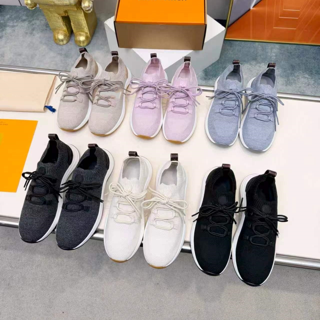 Pink wave tatic runner sport shoe Designer sneaker Woman Man track Casual athletic Run tennis shoe Luxury breathe trainer skate Fabric basketball wa