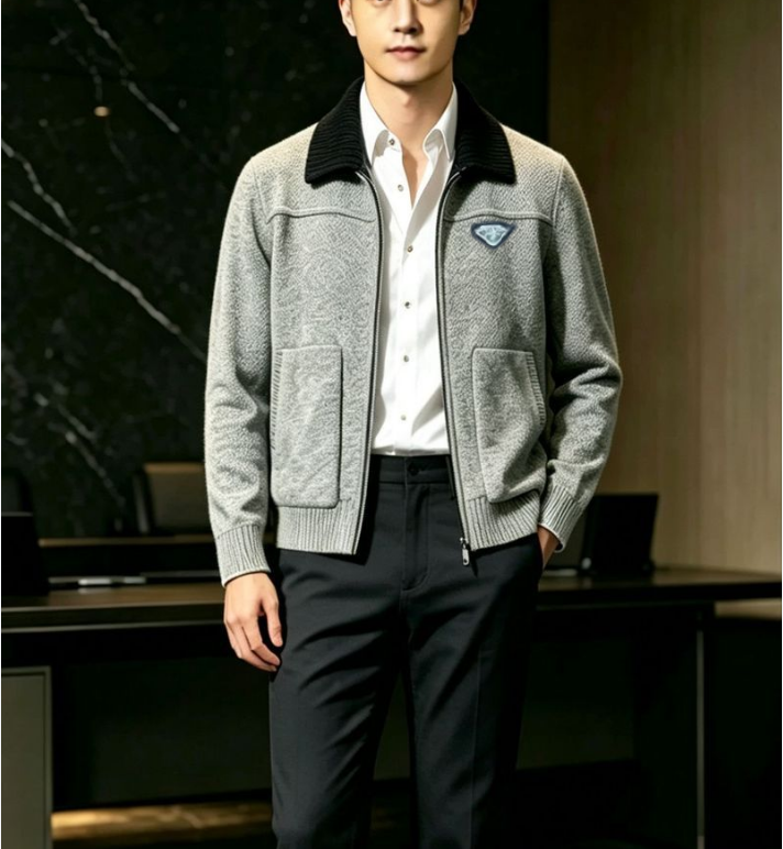 Designer Sweaters Men's Cashmere Warm Knitwear Jumper Knitted Jackets Autumn Winter Knitted Embroidery Sweaters Long Sleeves Cardigan Mens Coat