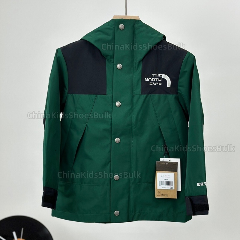Free Shipping Kids trench coat High Quality Color Block Hooded Mountain Jacket Boys Girls Windproof Water Repellent Outdoor Hiking Coat Multi Casual