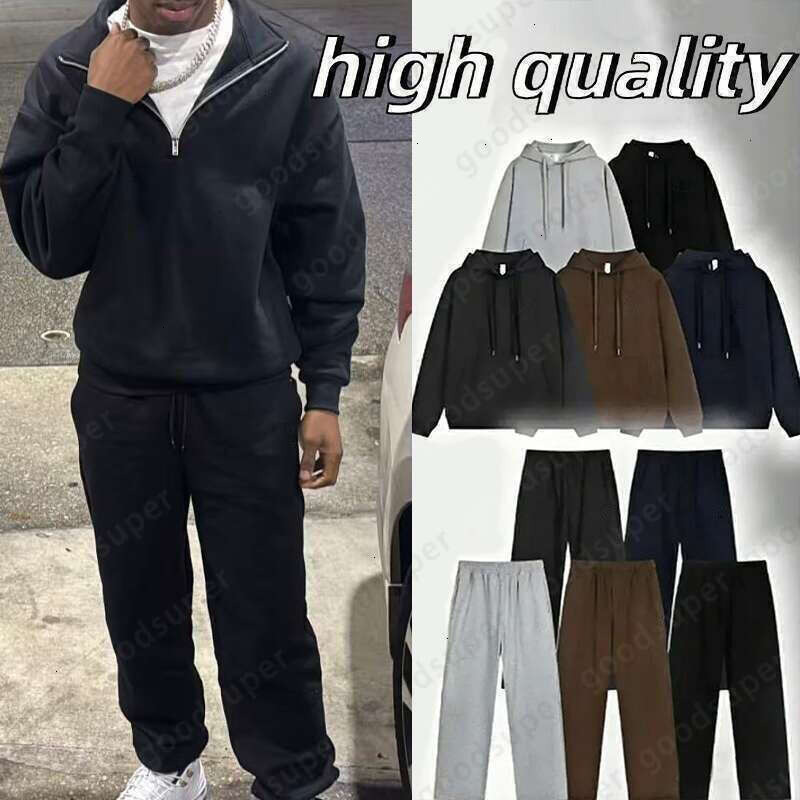 5A Tracksuits Designer Men Sets Designer Quarter Zip Sweatshirt Sweatpants Pullover Hoodie Jacket Pullover Yoga Crew jacket Pants Clothes alolynessi
