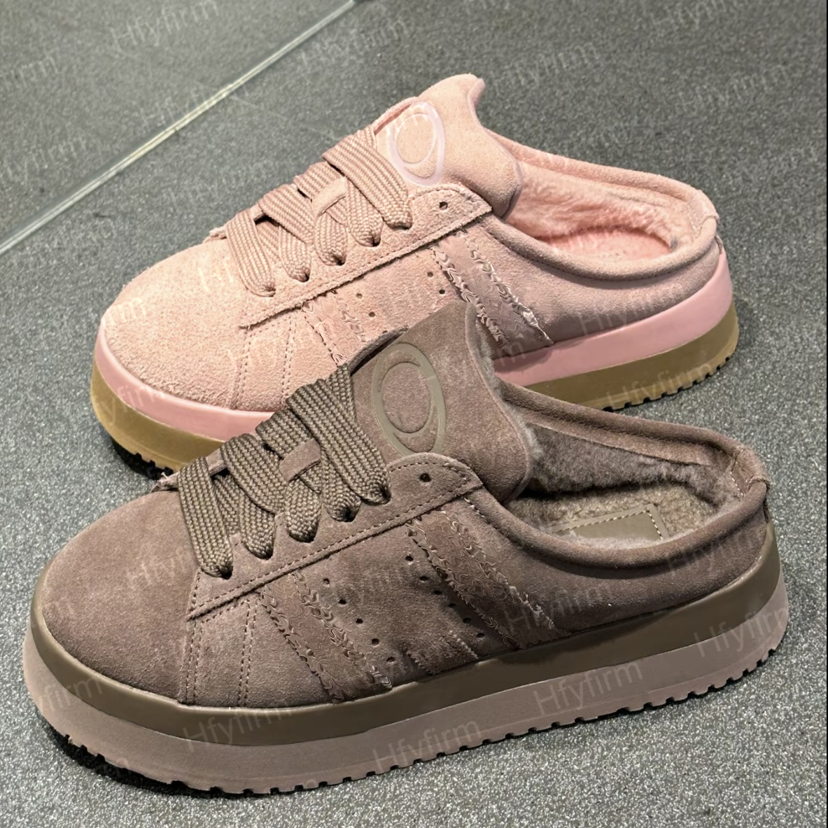 Designer Campus Clogs 00s Winter Low Women Shoes Suede Platform Slippers Outdoor Casual for Men Sneakers Chocolate Clear Pink Black Dark Trainer