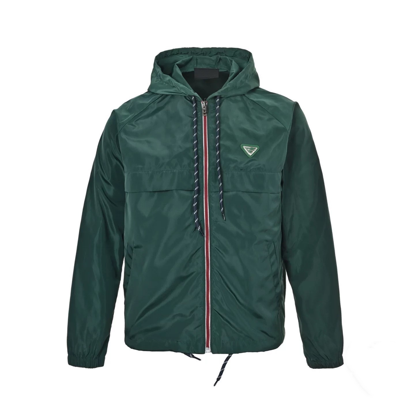 2026 Designer Men Re Nylon Hooded Jacket Lightweight Windproof Rainproof Coat Luxury Casual Outerwear Adjustable Drawstring Hood Windbreaker For Spr