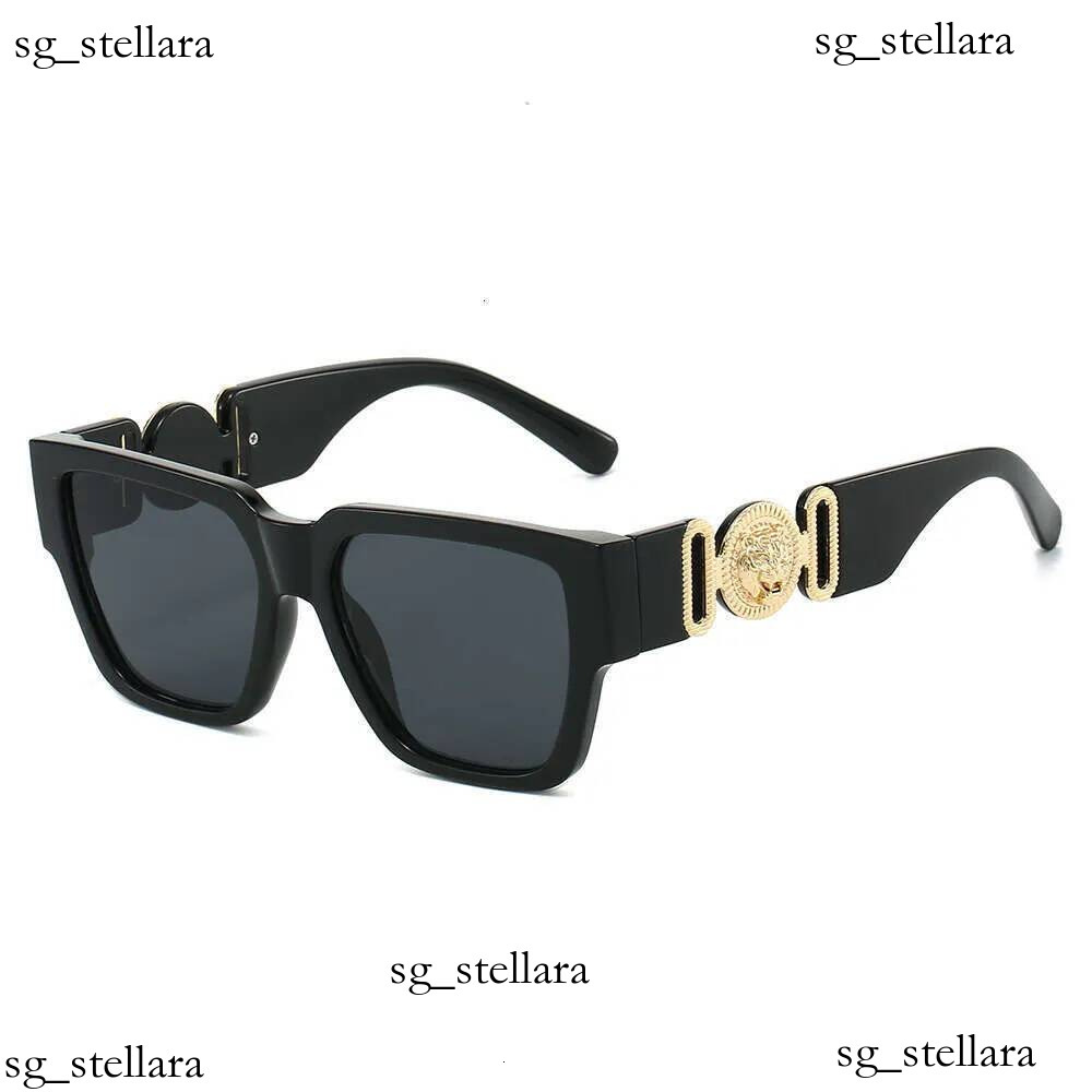 Designer de haute qualité 2025 Nouvelle personnalité carrée Tête de lion Grand cadre Exportation Hot Style Color Block Lunettes de soleil de mode