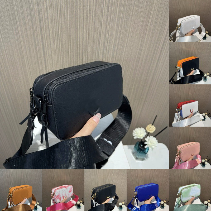 Designer Mini Camera Bag for Women Casual Double Zipped Cross Body Bag Daily Fashion Mix Colored Men Shoulder Bag Luxury Designer Small Square Bag