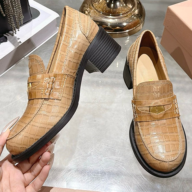 burgundy loafer woman designer block heel croc leather round toe slip on work office city luxury comfortable gold black nude vintage casual retro sp