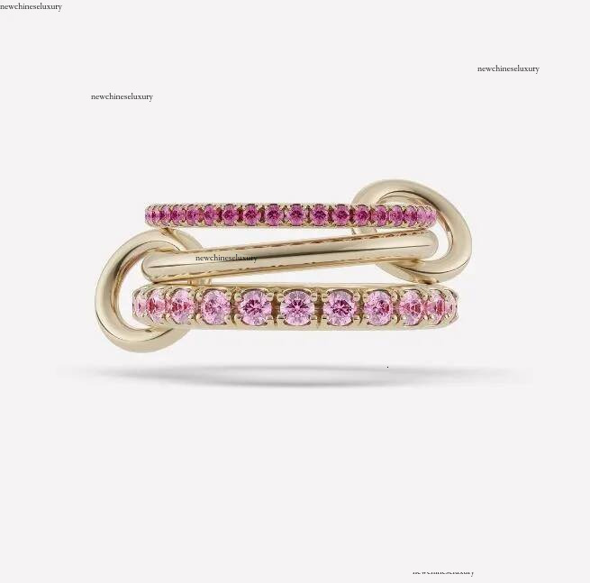 Anneaux de bande Halley Emerald Gemini Spinelli Kilcol anneaux marque designer Nouveaux bijoux fins en or et sterg sier Hydra ked ring pour femme