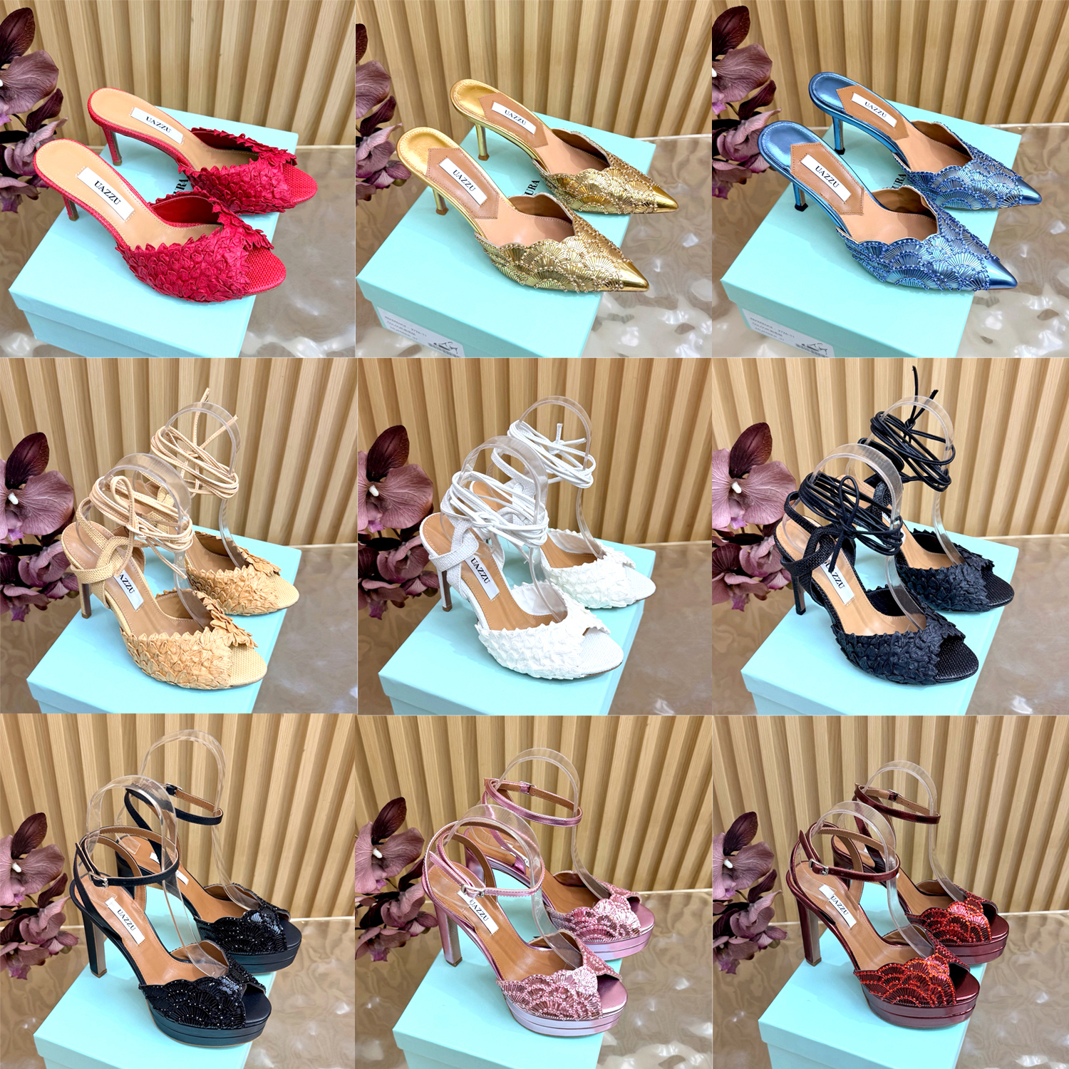 Ankle Strap Peep Toe Heels Women Sequin Bow Platform Sandal Fashion Sexy luxury Designer Summer slipper Elegant Evening Wedge heel Party Wedding Dre