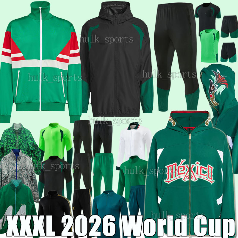 3XL MexicoS 1986 Full-Zip Track soccer tracksuits 2026 Hoodies Windbreaker Jackets survetement Training suit football jogging adult kids sets