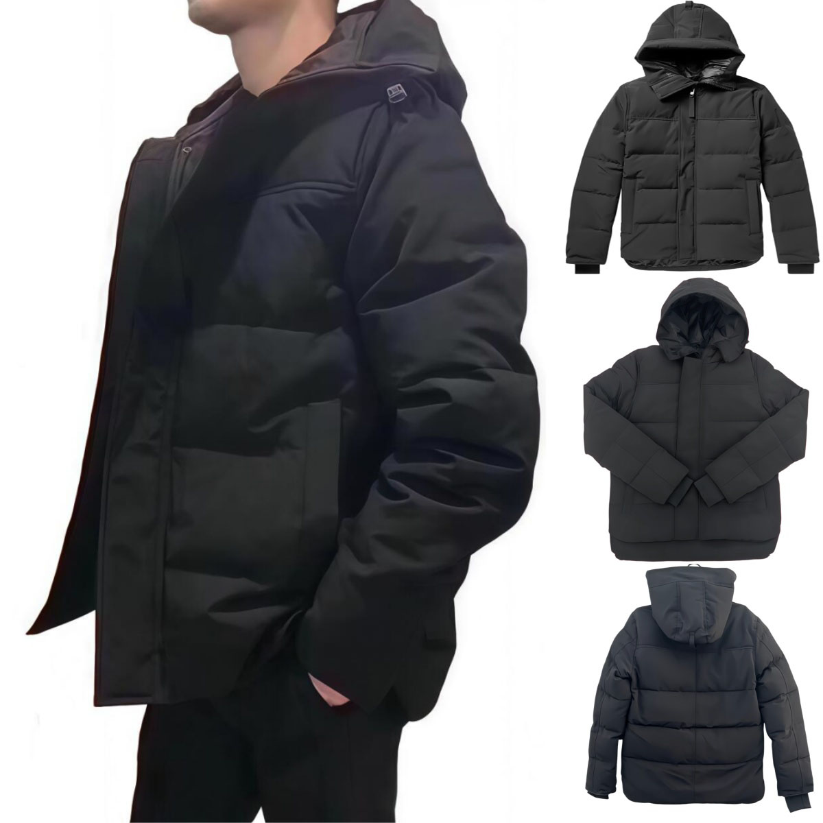 Designer Men Winter jacket Doudoune Parka Wyndham Down Jacket Homme Jassen Chaquetas Warm Outerwear Wolf Fur Hooded Fourrure Manteau Coat Hiver Doud