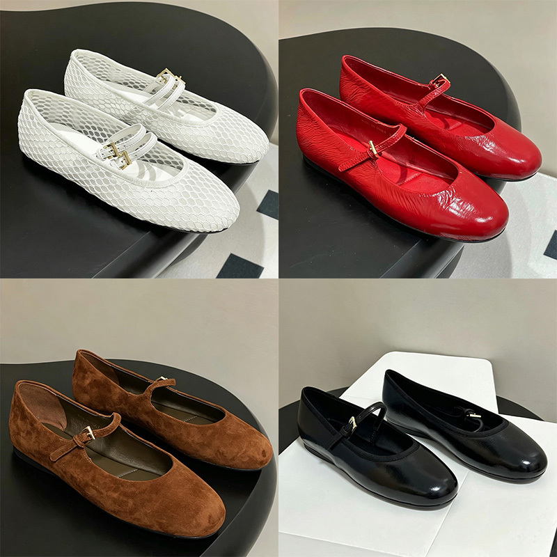 AAA Top Inspired New Designer 2026 Women Vintage Tweed Mary Jane Flat Shoes Round Toe Breathable Lightweight Footwear For Weekend Outing And Casual