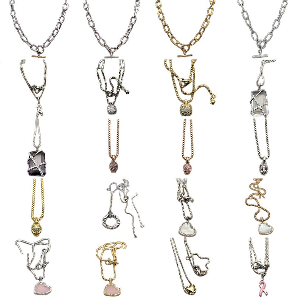 2026 New Classical Style Pendant Necklace Exquisite Diamond Elegant and Delicate Jewelry Suitable for Any Occasion, Both Men and Women Can Wear XL07