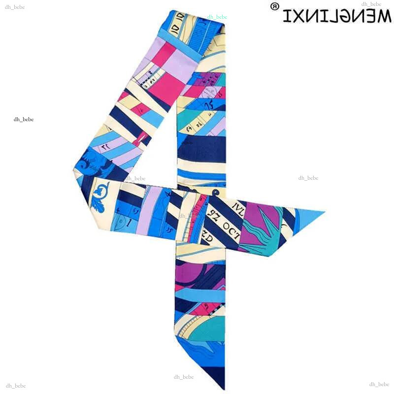 Foulard en soie imprimé à carreaux pour femmes, Foulard de marque, cravate, à la mode, pour dames, S260718, nouvelle collection 2024