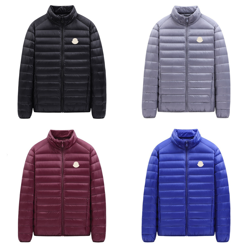Designer Mens Puffer Jacket Classic Maoncler Label Black Men Down Parkas Jackets Light And Thin Coats Winter Warm Outdoor Hommes Bodywarmer Overcoat
