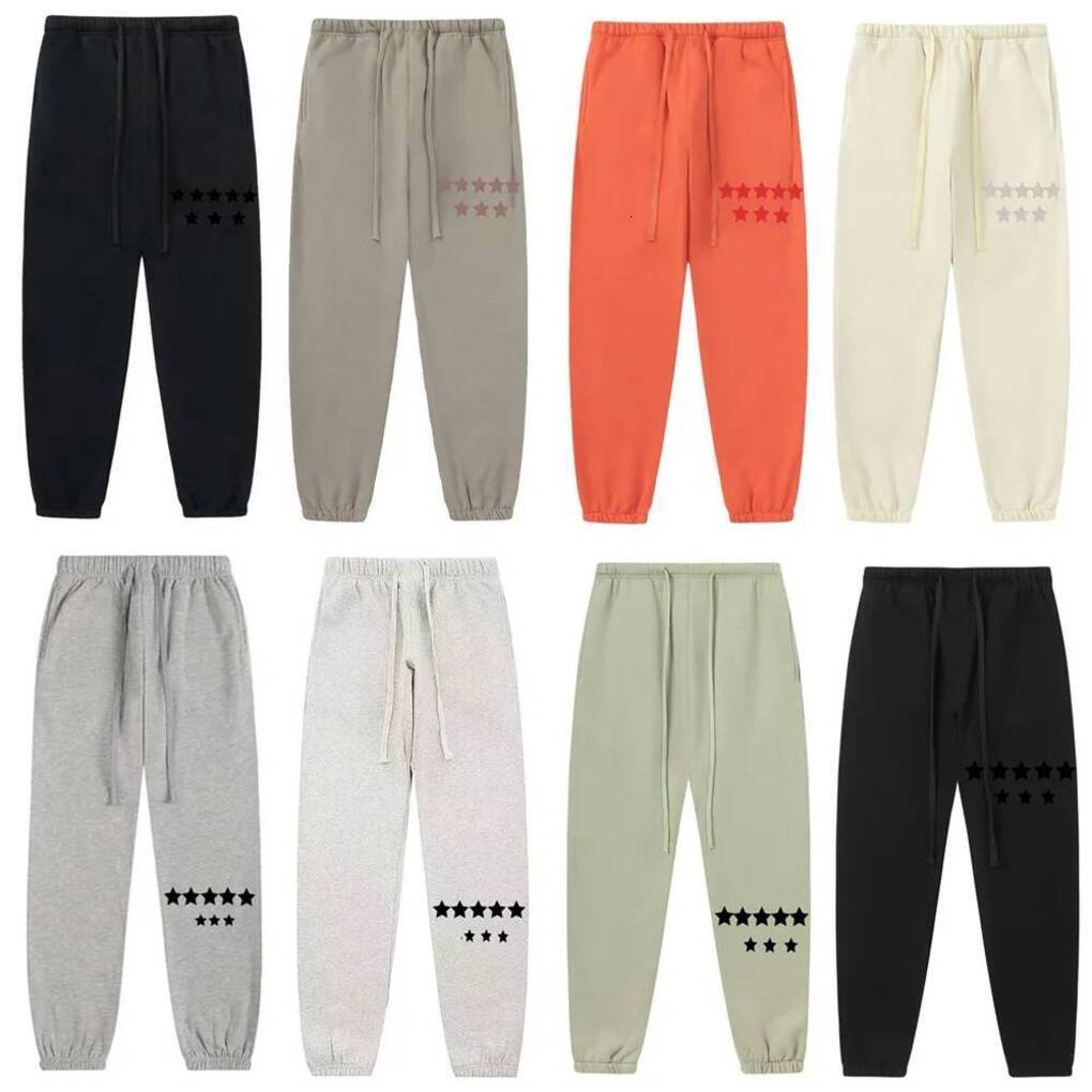 Pantalon de survêtement essentiel unisexe hommes femmes 1977 pantalon multi couleurs lettre impression cordon taille élastique coupe ample street