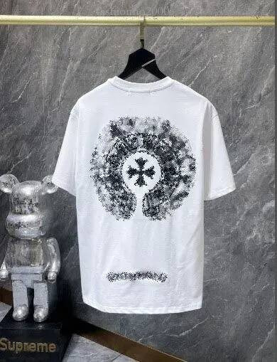 Luxury Designer chrome Shirt Graphic Tee Street Women Cotton Tees Shirts Ch Cross Luxe Pure Cotton chromelites heartness tshirts Short Sleeve Men T