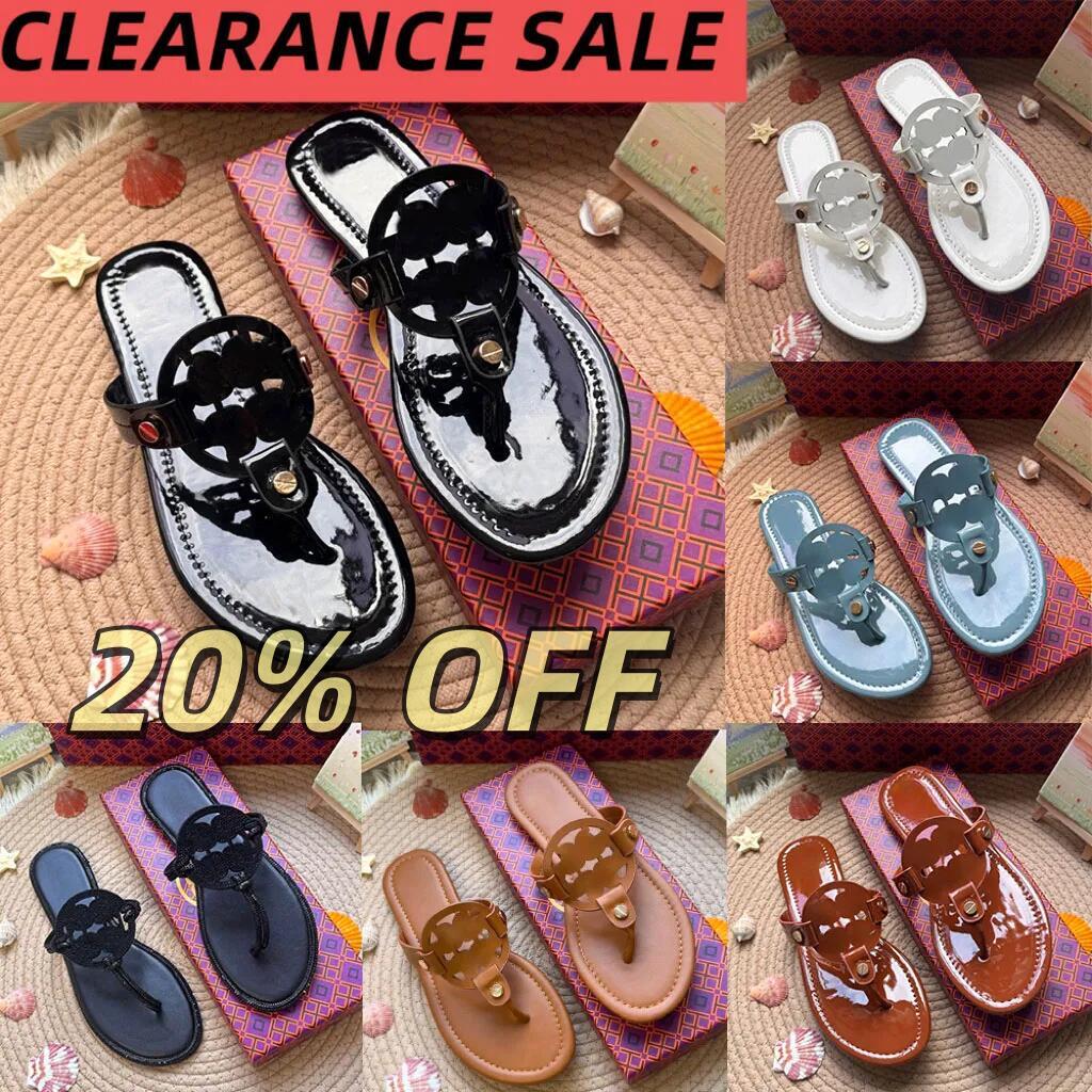 Designer sandals luxury sandals tories burchsandal slippers Womens slides fashion Summer Beach Casual black white sandals Free Shipping