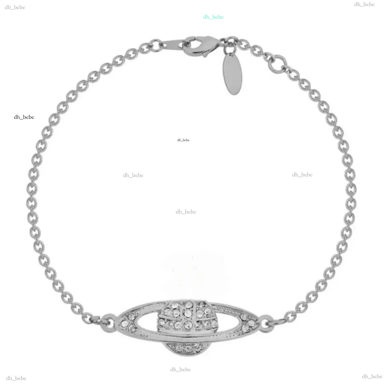 Bracelet pendentif saturne élégant de haute qualité pour femmes, bijoux de créateur de mode, accessoires exquis en perles