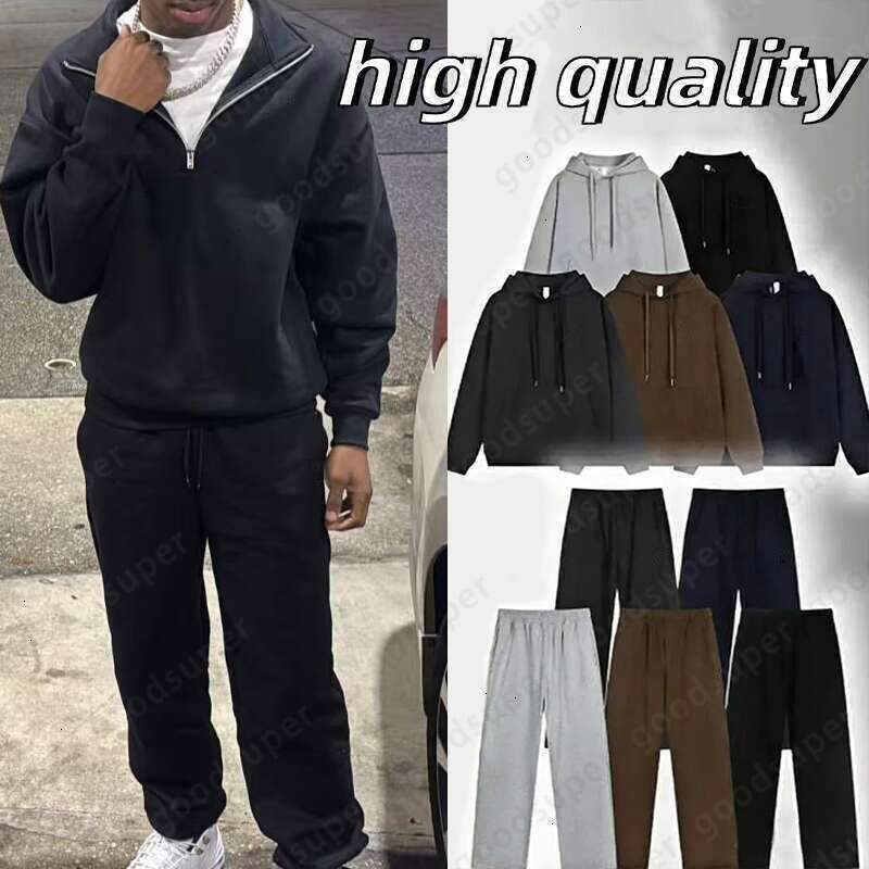 5A Tracksuits Designer Men Sets Designer Quarter Zip Sweatshirt Sweatpants Pullover Hoodie Jacket Pullover Yoga Crew jacket Pants Clothes alolynessi