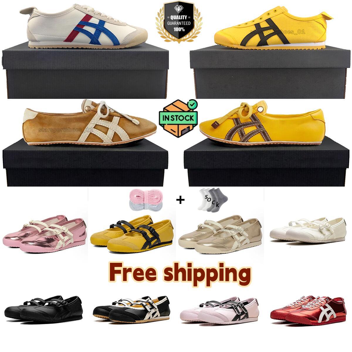 Free Shipping With Box Mexico 66 Sneakers Unisex Tigers Designer Casual Shoes Classic Retro Running Trainers Lightweight Flat Walking Shoes for Men