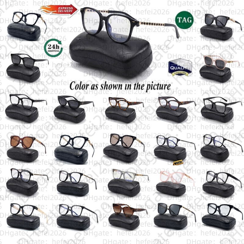 blue light designer women Reading Glasses with Box Fashion Letters Mens Anti Blue Light Square Frame Eyeglasses Clear Lenses brand glasses c