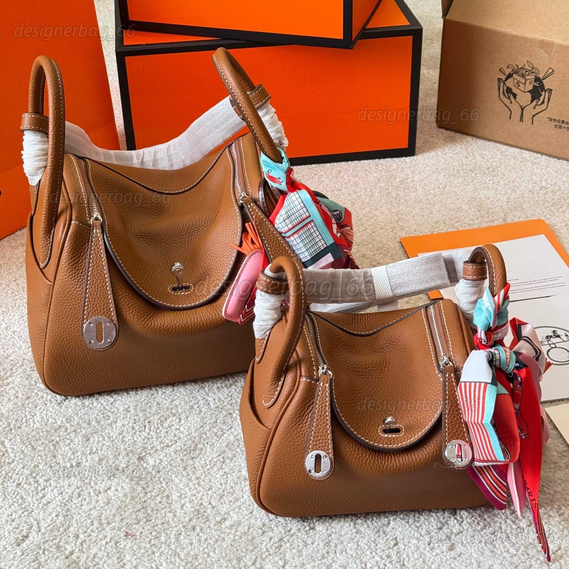 Shoulder Bags 2026 Shoulder Bags Lindi Bags Genuine Leather Hand-held Bucket Designer style New Single Shoulder Women Versatile Crossbody for Spring