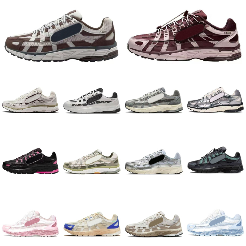 N P6000 Shoe Man P 6000 Sneaker Flat Woman Rise P6000s Junior Pink Silver Army Cargo Khaki Running Black White Trainer Mens Designer Shoes juve jnr