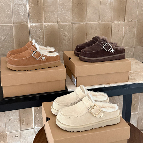 Womens Goldenstar Evelina Clogs Tasman Tazz Slippers Chestnut Fur Slides Mustard Seed Sheepskin Classic Ultra Mini Platform Boot Slip-on Suede Winte