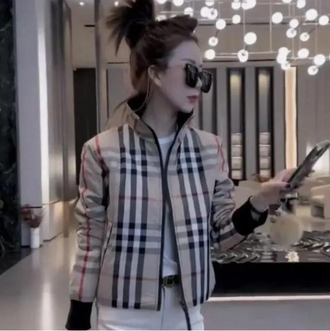 femmes doudoune vêtements de créateurs de haute qualité mode dames femmes manteau d'hiver lettre plaid classique chaud mince coton vestes