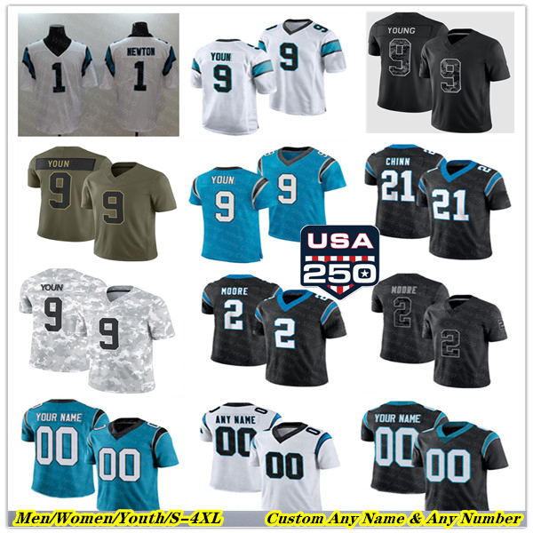 CarolinaS Panther Football Jersey Bryce Young Chuba Hubbard Jalen Coker Tetairoa McMillan Devin Lloyd Kenny Pickett Luke Kuechly Cam Newton Xavier L