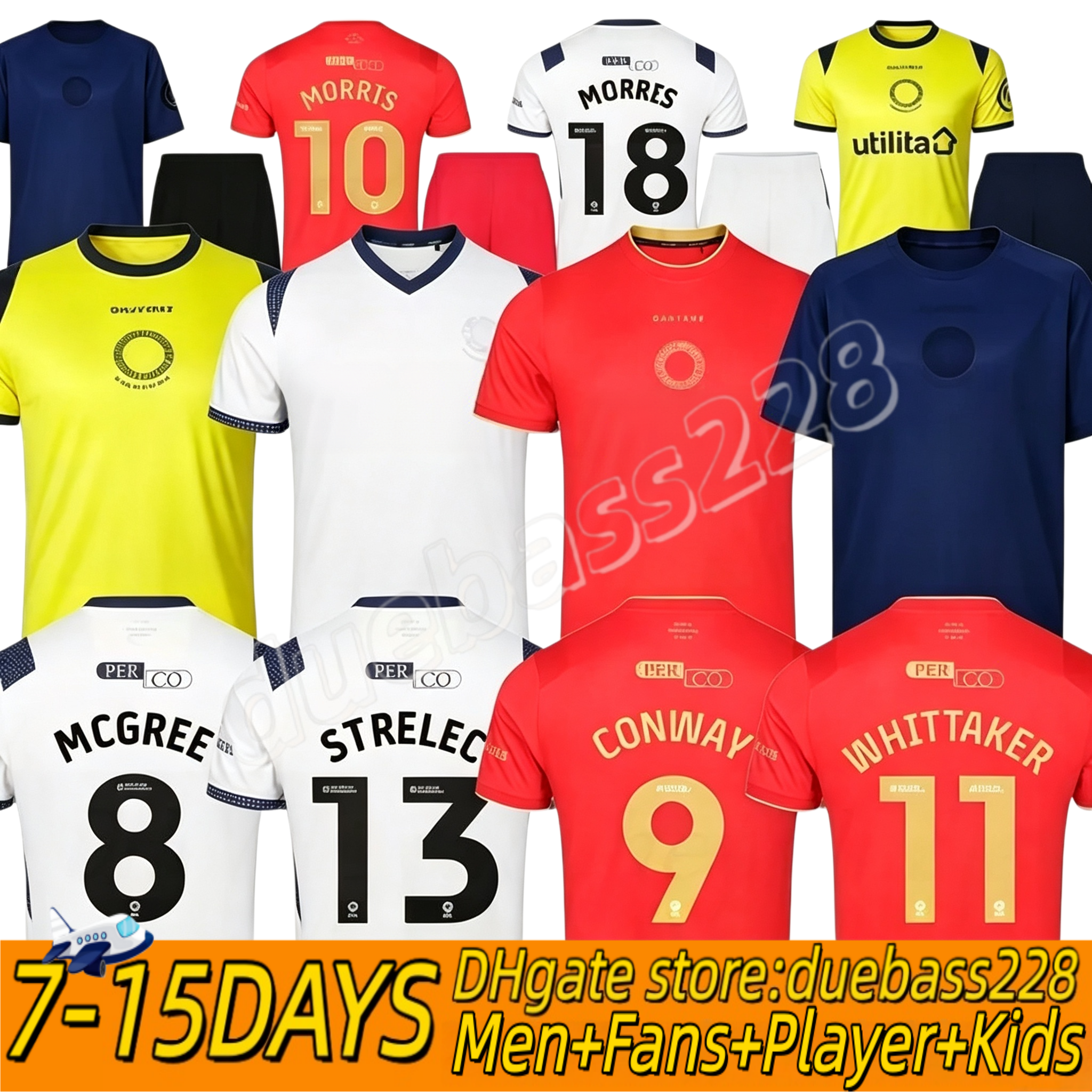 Middlesbrough 26 27 Jersey 2026 2027 Home Away soccer Jerseys Fans Men Kids Football Jersey Shirts Kit CLARKE HACKNEY McGREE LHEANACHO BURGZORG AZAZ