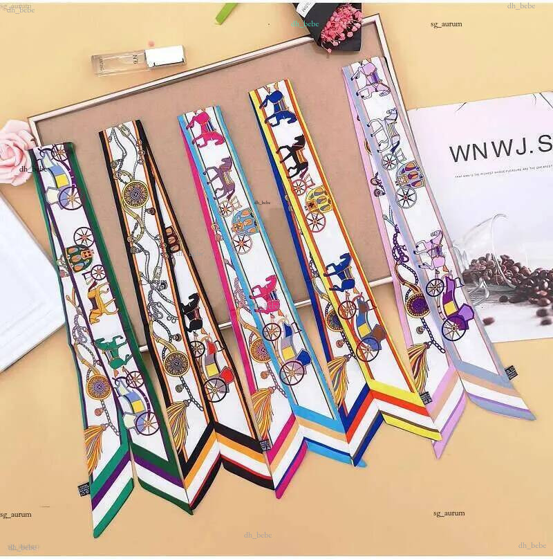 Carriage small scarf temperament wrapped bag handle tied hair headband ribbon gift box souvenir strap