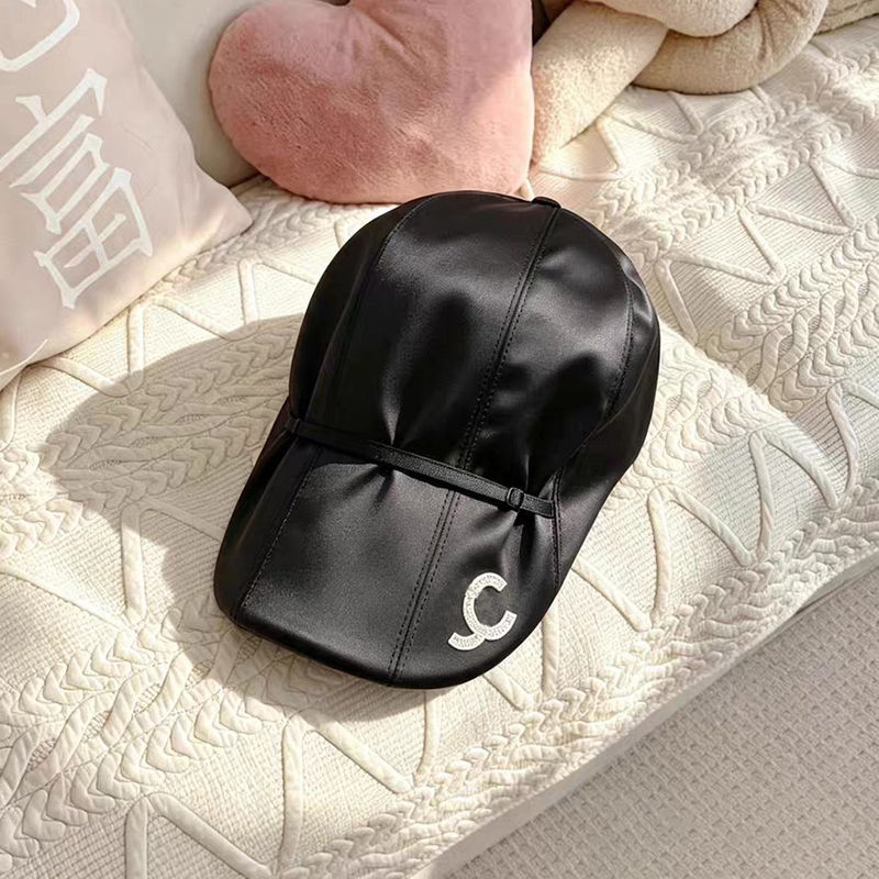 designer baseball cap casquette shiny silk front hat embroidery hat adjustable letters classic style men and women couples comfortable breathable sp