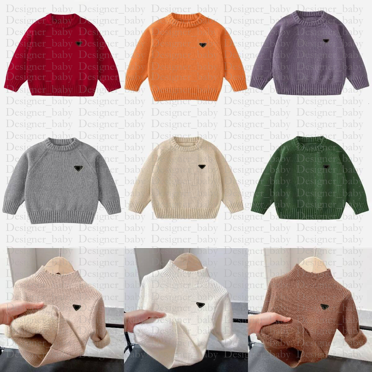 Designer Sweater Fashion Winter Baby Boys Girls Pullover Top Hoodie Toddler Cute Kids Sweaters Luxury Clothes