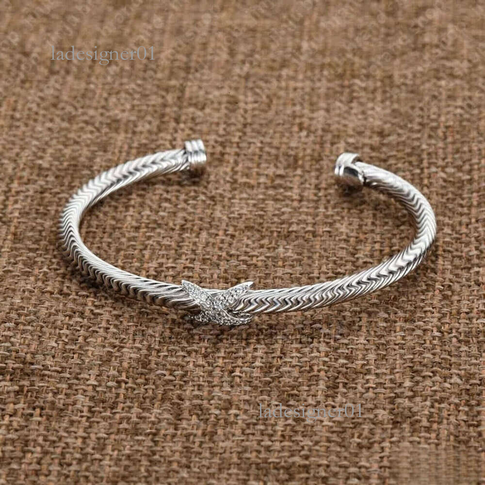 Davids Jewelry Bracelet Womens Designer For Women Luxury Silver Davidness Yurmaness Bracelets Copper Twisted Cuff Cowboy Jewlerys Gold High Quality