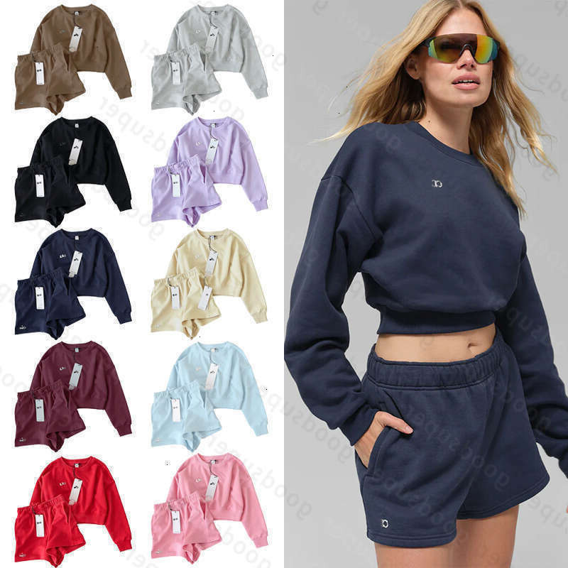 Spring New alolynessities women clothes set sweat jackets alolynessities yoga set sho women sets gymset alolynessities short leggings pant sets a15