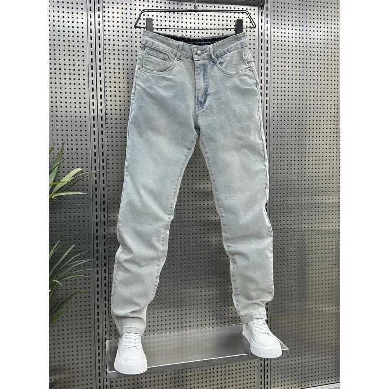 Spring and Autumn New Fashion Trend Blue Straight Leg Stretch Jeans Men's Casual Loose Large Size Denim Pants 28 36 D260927 d4